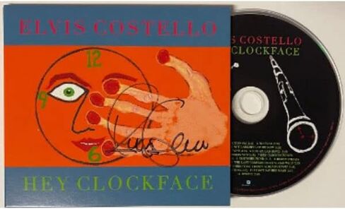 Athlon Sports CTBL-032238 Elvis Costello Signed 2020 Hey Clockface Album Hard Cover Booklet with CD English - British Singer - Songwriter in Saudi Arabia