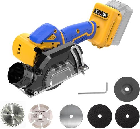Cordless Cut Off Tool Compatible With DeWalt 20V MAX Battery Compact Rotorazer Saw Brushless with 3" Blades,2 Speed Adjustment 19000RPM for Metal/Wood/Tile/Plastic Cutting(Too Only) in Kuwait