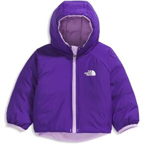 سترة بيريتو بغطاء رأس ذات وجهين للأطفال من THE NORTH FACE | جاكيت شتوي للأولاد والبنات معزول، لمسة نهائية مقاومة للماء، أرجواني فاتح، 24 شهرًا in Kuwait