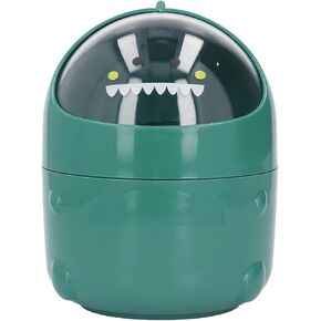 Baby Dinosaur Style Desktop Trash Can - Mini Durable Plastic Bin with Large Mouth, Detachable Design & Nonslip Bottom (Pink Baby Dinosaur) in Kuwait