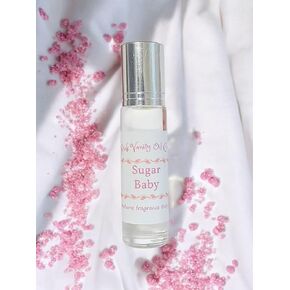 Sugar Baby Perfume Fragrance Oil Floral & Vanilla Scent, Rollerball, 0.3 fl oz, All Natural, Alcohol-Free, Paraben-Free (Sugar Baby) in Kuwait
