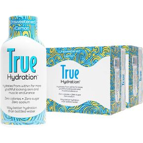 True Hydration Shots Unsweetened Lemon Flavor – 24 Pack of 1.93 fl oz Shots – Electrolytes – Amino Acids – Zero Sugar – Zero Sodium – Vegan – Gluten-Free Hydration in Saudi Arabia
