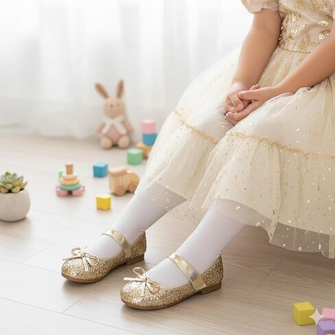 حذاء نوفا يوتوبيا المضيء للفتيات الصغيرات فستان باليه ماري جين بفيونكة مسطحة in Kuwait