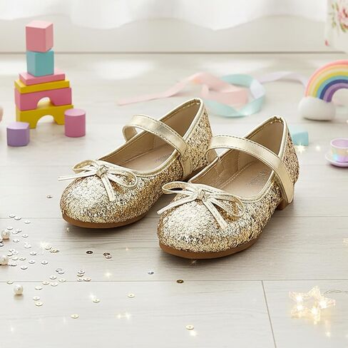 حذاء نوفا يوتوبيا المضيء للفتيات الصغيرات فستان باليه ماري جين بفيونكة مسطحة in Kuwait