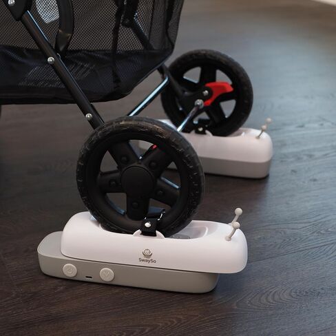 Intelligent Rocker Accessory for Baby Stroller - Automatic Soother for Peaceful Sleep - Type-C Rechargeable Cradle Roller with Adjustable Speed, Remote and Timer- Stroller Rocker & Bouncer-SwaySo in Saudi Arabia