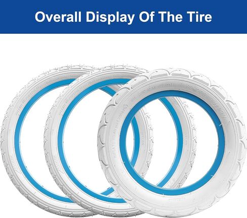 1-PC 12 1/2x2 1/4 (62-203) Front Tire and 2-PCS 16"x1.75" (47-305) Rear Tires(1+2) – Suitable as Stroller Tires for Single and Double Strollers, and for 3-Wheeler Gear Jogging Stroller Models in Saudi Arabia
