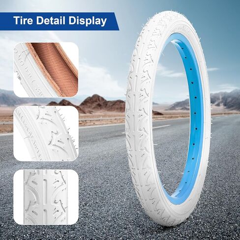 1-PC 12 1/2x2 1/4 (62-203) Front Tire and 2-PCS 16"x1.75" (47-305) Rear Tires(1+2) – Suitable as Stroller Tires for Single and Double Strollers, and for 3-Wheeler Gear Jogging Stroller Models in Saudi Arabia