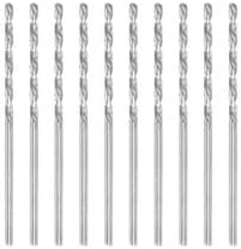 #US 10pack 1.75mm لقم الثقب الفولاذية عالية السرعة الأرض بالكامل 52mm طول مثقاب الخشب in Kuwait