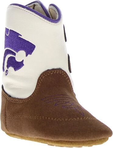 Vaccari Charlie Baby Boys Girls NCAA Athletics Embroidery Soft Sole Western Infant Cowboy Boots in Kuwait