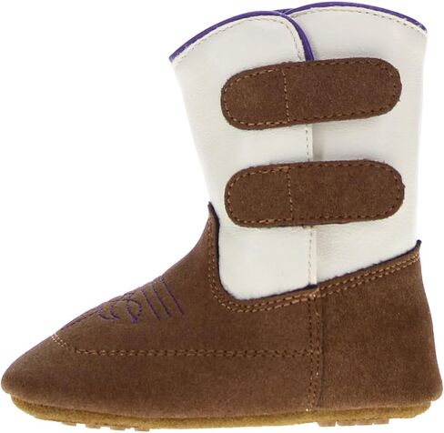 Vaccari Charlie Baby Boys Girls NCAA Athletics Embroidery Soft Sole Western Infant Cowboy Boots in Kuwait