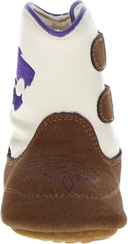 Vaccari Charlie Baby Boys Girls NCAA Athletics Embroidery Soft Sole Western Infant Cowboy Boots in Kuwait