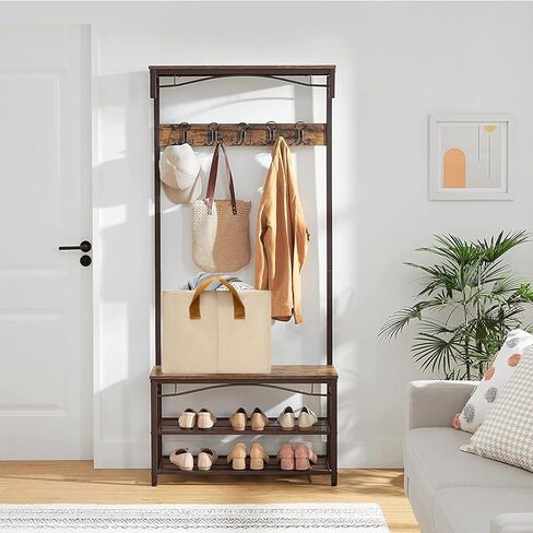 SNWDN 6 عبوات من صناديق تخزين الملابس للأرفف، وسلال تخزين متوسطة للأرفف، وصناديق قماشية لتنظيم الخزانة بمقابض (بيج 15 بوصة طول × 10 بوصة عرض × 8 بوصة ارتفاع) in Kuwait