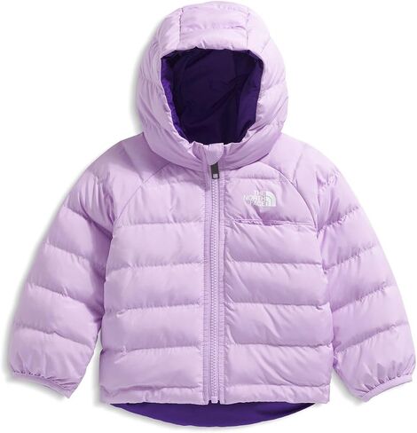 THE NORTH FACE Baby Reversible Perrito Hooded Jacket | Winter Jacket for Boys & Girls with Insulation, Water-Repellent Finish, Lite Lilac, 24 Months in Saudi Arabia