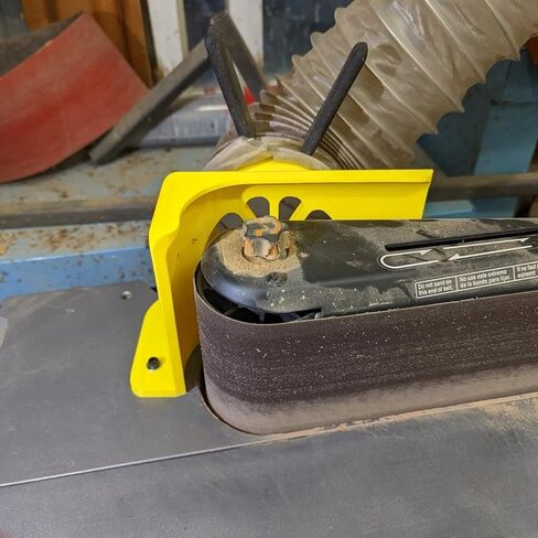 Oscillating Belt Sander Dust Shroud Compatible With Ridgid, 4 Inch, Collection Attachment, for Improved Airflow & Workspace Cleanliness (Random Color) in Kuwait