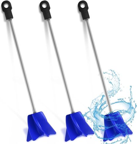 Loosh 3 Pcs 11 Inch Paint Stirrer for Drill, Paint Mixer Attachment, Helix Epoxy Mixer for Concrete Resin Silicone Stirrer Paddle Works with Most Drills (Blue) in Saudi Arabia
