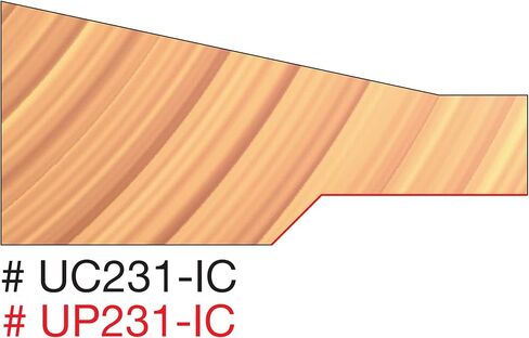 Freud 4-9/32" (Dia.) Insert Cutter Backcutter For Double Raised Panels for 3/4" Stock (UP231-IC) in Saudi Arabia