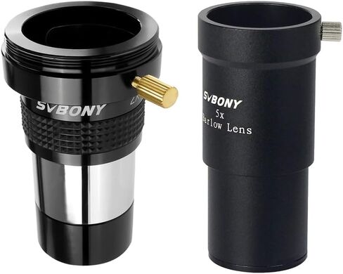 SVBONY SV137 2X Barlow Lens 1.25 inch Metal Body Bundle with 5X Barlow Lens Telescope Accessory in Saudi Arabia