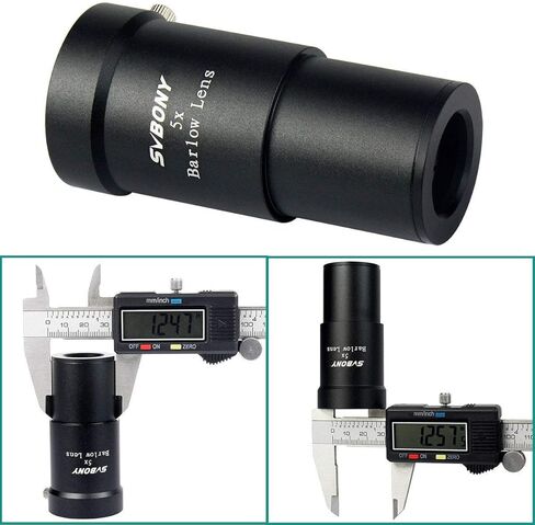 SVBONY SV137 2X Barlow Lens 1.25 inch Metal Body Bundle with 5X Barlow Lens Telescope Accessory in Saudi Arabia
