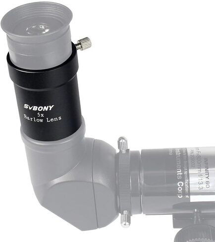 SVBONY SV137 2X Barlow Lens 1.25 inch Metal Body Bundle with 5X Barlow Lens Telescope Accessory in Saudi Arabia