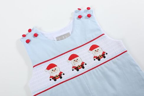 Lil cactus Boys Baby and Toddler Smocked Christmas Overalls in Saudi Arabia