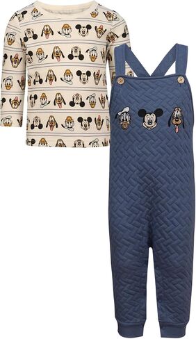مجموعة ملابس ديزني للأولاد الصغار من Magic Threadz - بلوزة ميكي ماوس وويني ذا بوه بأكمام طويلة وملابس رومبير (0-24 شهرًا) in Kuwait