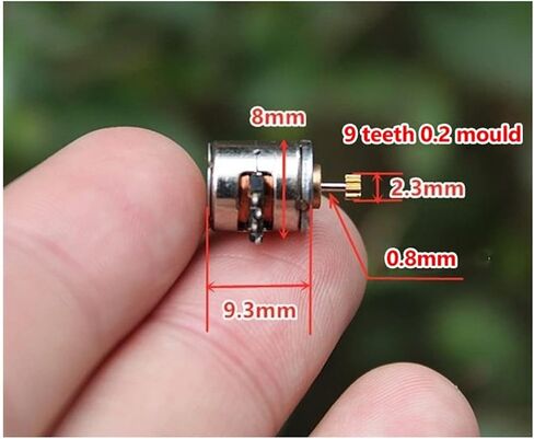 Telescopic DIY 10pcs 8mm Micro Stepper Motor, Two-Phase Four-Wire Stepper Motor, Small Digital Camera DIY 9 Teeth Gear Stepper Motor Lift Pusher in Saudi Arabia
