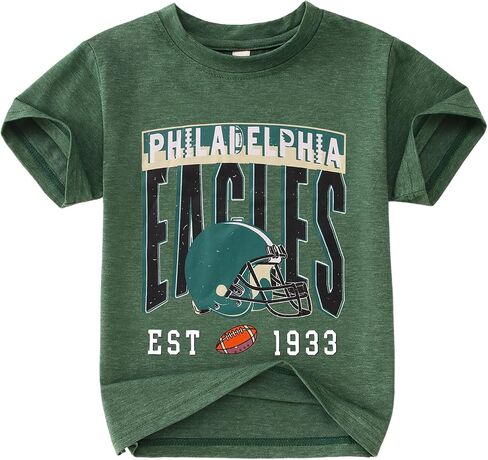 Toddler Girl Boy Football Shirt Sundays are for The Birds Game Day Outfit Kids Football Season Sports Fans Tee Tops in Saudi Arabia