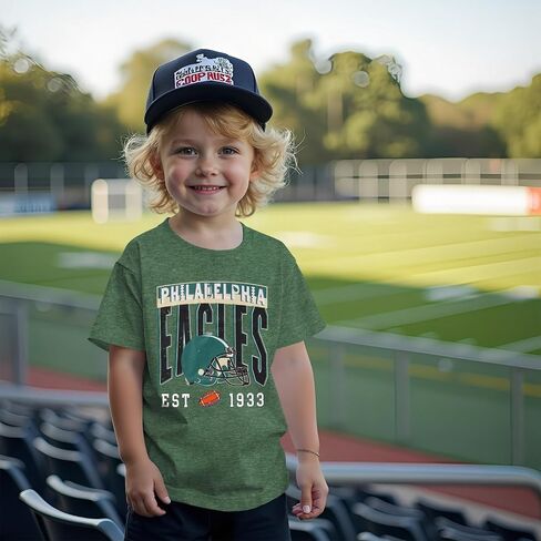 Toddler Girl Boy Football Shirt Sundays are for The Birds Game Day Outfit Kids Football Season Sports Fans Tee Tops in Saudi Arabia