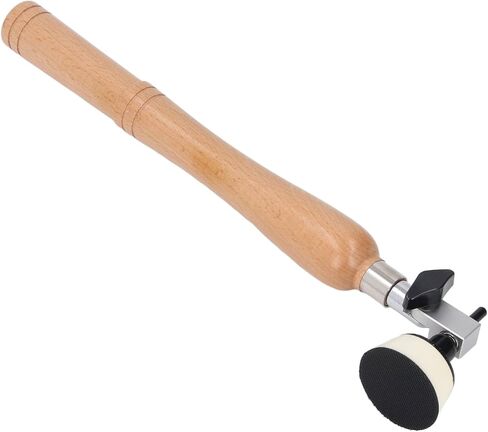 Handheld Bowl Sander Kit, Wooden Handle Bowl Sander Kit with 1in 2in Pads, 50pcs Sanding Discs, Premium Wood Construction, Adjustable Dual Bearing Head, Curved and Flat Surfaces in Saudi Arabia