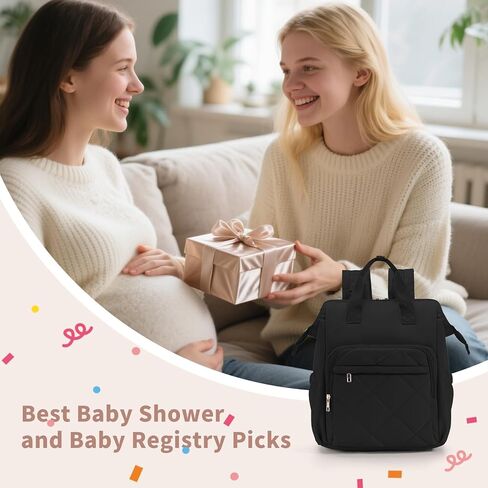 حقيبة ظهر للحفاضات من CEI-CEI، حقيبة ظهر منتفخة للأطفال للفتيات والصبيان مع جيوب معزولة، حقيبة ظهر للحفاضات مقاومة للماء للسفر للأم والأب مع وسادة تغيير وأشرطة عربة الأطفال in Kuwait