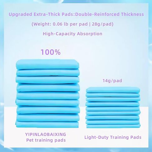 Dog Pee pad - Medium (23.5" x 17.5") | 6-Layer Leak-Resistant Design | High-Capacity Absorbent Core & Quick-Dry Surface (Medium, Count, 100) in Saudi Arabia