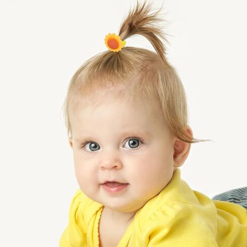 WillingTee 80Pcs Baby Hair Ties for Girls,Cute Small Hair Ties for Thin Hair,40 Pairs Ponytail Holders Elastic Hair Rubber Bands Hair Accessories for baby girls infant toddler kids in Saudi Arabia