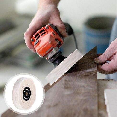 5 Pcs Buffing Wheel for Drill 3 Inch Buffing Pads Cotton Polishing Wheel Include 3/8'' Arbor Abrasive Buffings Wheels sfor Bench Grinder Buffer in Saudi Arabia