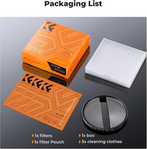 K&F CONCEPT 82 مم مرشح تأثير الديوبتر المنفصل للمجال المركزي يحافظ على التركيز، مرشح تركيز متعدد الطبقات مطلي بالمركز لعدسة الكاميرا in Saudi Arabia
