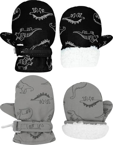 YMYDYFC Toddler Mittens 2 Pack Baby Waterproof Gloves Toddler Snow Gloves Kids Winter Mitten For Boy Girl Kids Ski Mitten in Saudi Arabia