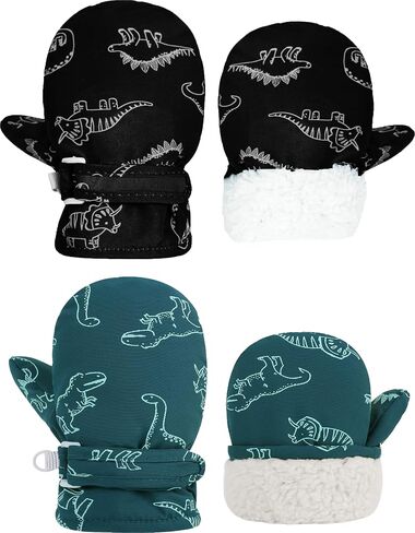 YMYDYFC Toddler Mittens 2 Pack Baby Waterproof Gloves Toddler Snow Gloves Kids Winter Mitten For Boy Girl Kids Ski Mitten in Saudi Arabia