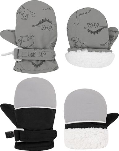 YMYDYFC Toddler Mittens 2 Pack Baby Waterproof Gloves Toddler Snow Gloves Kids Winter Mitten For Boy Girl Kids Ski Mitten in Saudi Arabia