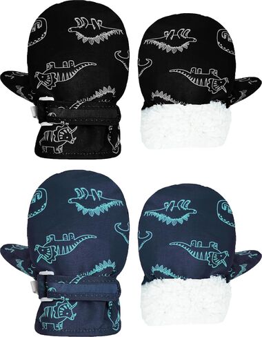 YMYDYFC Toddler Mittens 2 Pack Baby Waterproof Gloves Toddler Snow Gloves Kids Winter Mitten For Boy Girl Kids Ski Mitten in Saudi Arabia