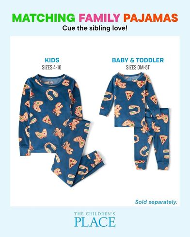 The Children's Place Baby Christmas and Holiday Kids 2 Piece Pajama Sets, Velour in Saudi Arabia