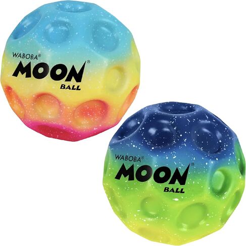Waboba Gradient Moon Ball 2 Pack - كرات حائط فائقة الارتداد للأطفال والمراهقين - هدية لعبة رياضية خارجية - قوس قزح وتحت البحر in Saudi Arabia