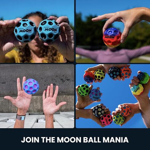 Waboba Gradient Moon Ball 2 Pack - كرات حائط فائقة الارتداد للأطفال والمراهقين - هدية لعبة رياضية خارجية - قوس قزح وتحت البحر in Saudi Arabia