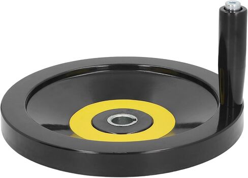 Table Saw Handwheel 22mm Center Hole 250mm Outer Diameter with Revolving Handle for Lathe Milling Machine Grinder Durable Engineering Plastic Industrial Machine Tools in Saudi Arabia