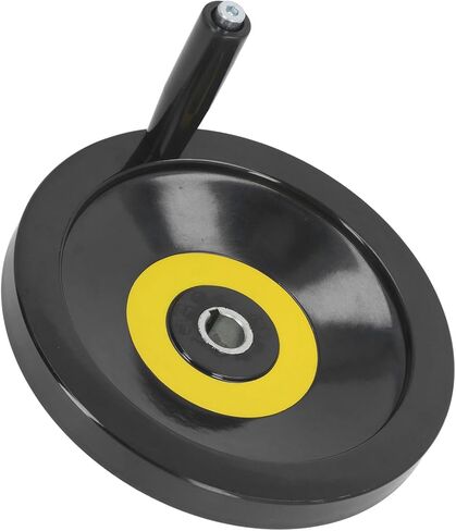Table Saw Handwheel 22mm Center Hole 250mm Outer Diameter with Revolving Handle for Lathe Milling Machine Grinder Durable Engineering Plastic Industrial Machine Tools in Saudi Arabia