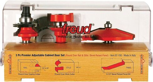 Freud 97-150: 3 Piece Premier Adjustable Cabinet Bit Set in Saudi Arabia