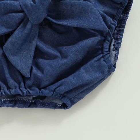 TheFound Toddler Baby Girls Knitted Outfit Tie-up Tank Top Elastic Waist Flower Shorts Summer Clothes 6 12 18 24 Months 2t 3t in Saudi Arabia