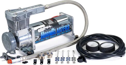 طقم ضاغط هواء مزدوج الحزمة من HornBlasters HB-1NM - 12 فولت - 200 رطل لكل بوصة مربعة in Kuwait