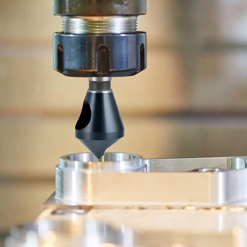 QWORK 4PCS Cobalt Single-End Countersink Chamfer Tool Set, M35 High-Speed Steel, 90° Cutting Angle in Saudi Arabia