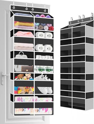 منظم متعدد الجيوب فوق الباب، رف معلق كبير من 5 طبقات لتخزين ألعاب الأطفال والحفاضات والملابس والغزل وشديد التحمل خلف الباب لتخزين غرفة النوم والحضانة وخزانة المؤن، بيج in Kuwait