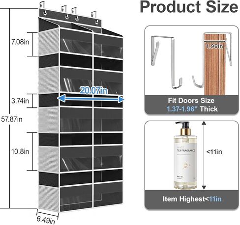 منظم متعدد الجيوب فوق الباب، رف معلق كبير من 5 طبقات لتخزين ألعاب الأطفال والحفاضات والملابس والغزل وشديد التحمل خلف الباب لتخزين غرفة النوم والحضانة وخزانة المؤن، بيج in Kuwait