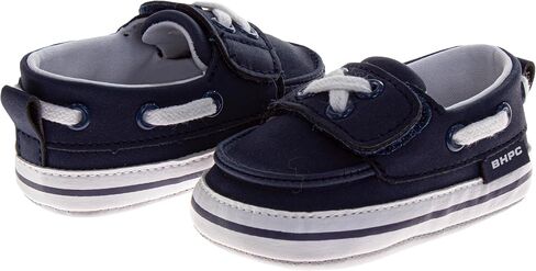 حذاء Josmo Baby Infant Loafer ذو إغلاق سهل - حذاء قارب خفيف الوزن للأولاد حديثي الولادة (المقاسات: 2-4 رضع) in Saudi Arabia